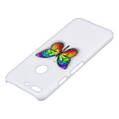 Rainbow butterfly Monarch Uncommon Google Pixel Case (Top)