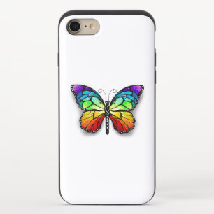 Rainbow butterfly Monarch iPhone 8/7 Slider Case