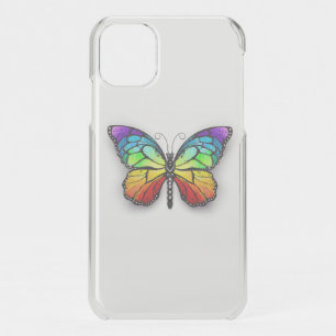 Rainbow butterfly Monarch iPhone 11 Case
