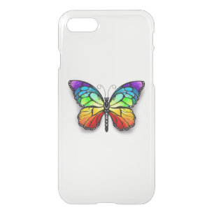Rainbow butterfly Monarch iPhone SE/8/7 Case
