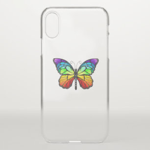 Rainbow butterfly Monarch iPhone X Case