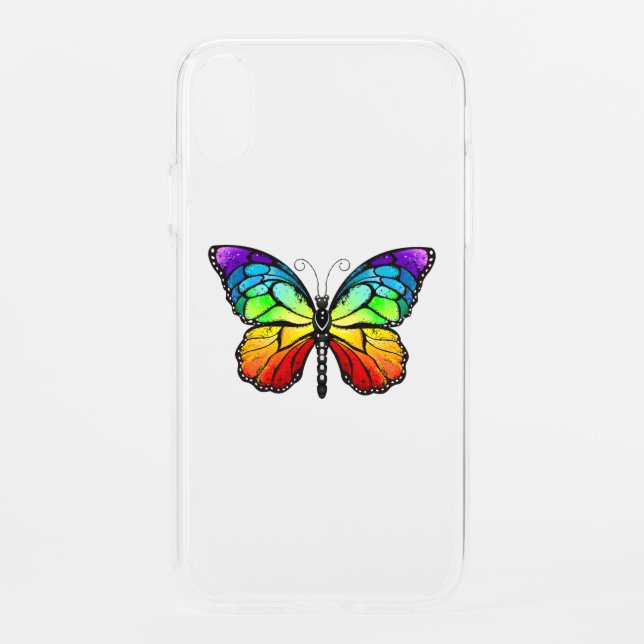 Rainbow butterfly Monarch Uncommon iPhone Case (Back)