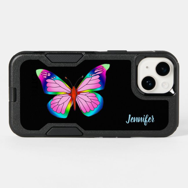 Rainbow Butterfly OtterBox iPhone 14 Case