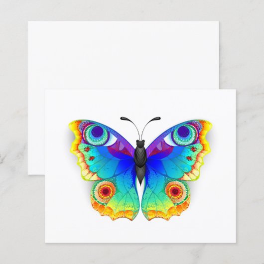 Rainbow Butterfly Peacock Eye (Front/Back)