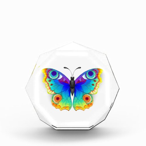Rainbow Butterfly Peacock Eye Acrylic Award
