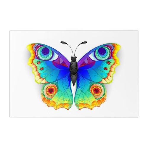 Rainbow Butterfly Peacock Eye Acrylic Print