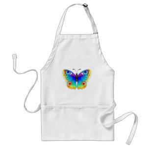 Rainbow Butterfly Peacock Eye Adult Apron
