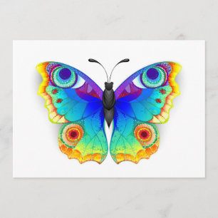 Rainbow Butterfly Peacock Eye Advice Card