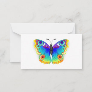Rainbow Butterfly Peacock Eye Advice Card