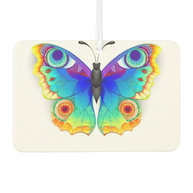 Rainbow Butterfly Peacock Eye Air Freshener (Front)
