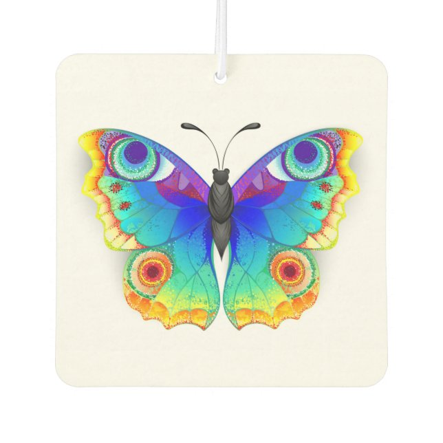 Rainbow Butterfly Peacock Eye Air Freshener (Front)