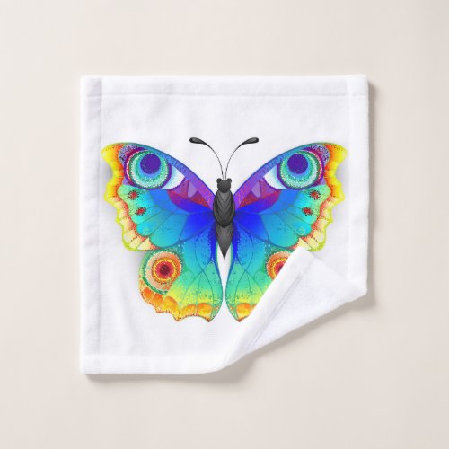 Rainbow Butterfly Peacock Eye Bath Towel Set