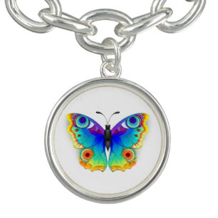 Rainbow Butterfly Peacock Eye Bracelet