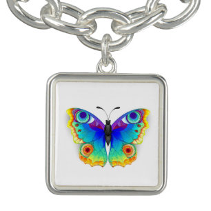 Rainbow Butterfly Peacock Eye Bracelet