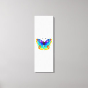 Rainbow Butterfly Peacock Eye Canvas Print