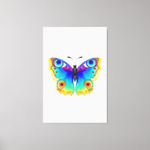 Rainbow Butterfly Peacock Eye Canvas Print