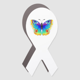 Rainbow Butterfly Peacock Eye Car Magnet