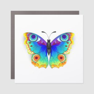 Rainbow Butterfly Peacock Eye Car Magnet