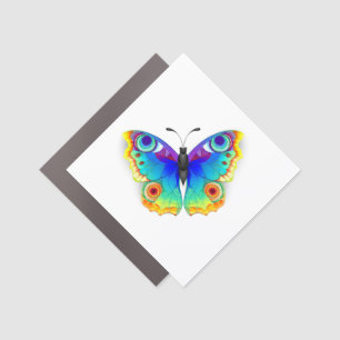 Rainbow Butterfly Peacock Eye Car Magnet