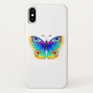 Rainbow Butterfly Peacock Eye iPhone X Case