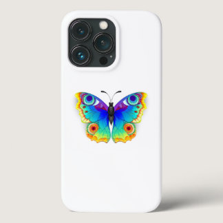 Rainbow Butterfly Peacock Eye iPhone 13 Pro Case
