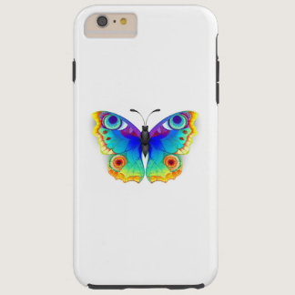 Rainbow Butterfly Peacock Eye Tough iPhone 6 Plus Case