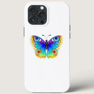 Rainbow Butterfly Peacock Eye iPhone 13 Pro Max Case