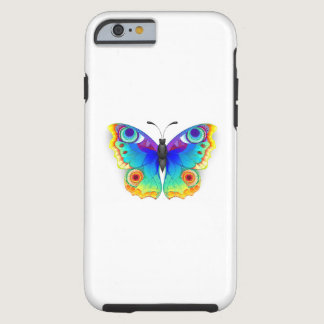 Rainbow Butterfly Peacock Eye Tough iPhone 6 Case