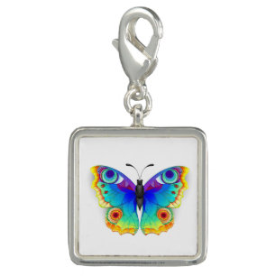 Rainbow Butterfly Peacock Eye Charm