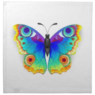 Rainbow Butterfly Peacock Eye Cloth Napkin