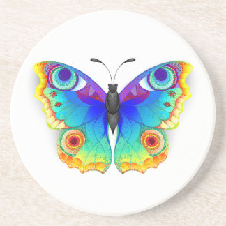 Rainbow Butterfly Peacock Eye Coaster