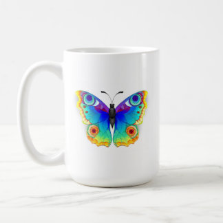 Rainbow Butterfly Peacock Eye Coffee Mug