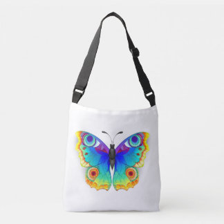 Rainbow Butterfly Peacock Eye Crossbody Bag