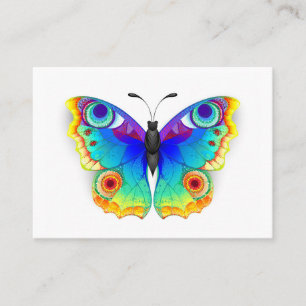 Rainbow Butterfly Peacock Eye Discount Card