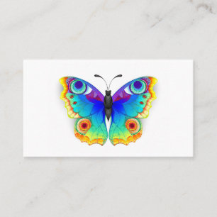 Rainbow Butterfly Peacock Eye Discount Card
