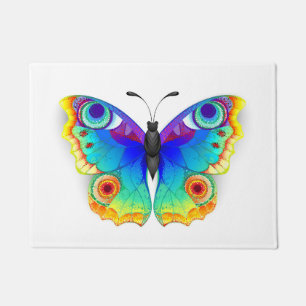 Rainbow Butterfly Peacock Eye Doormat
