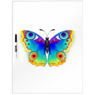 Rainbow Butterfly Peacock Eye Dry Erase Board