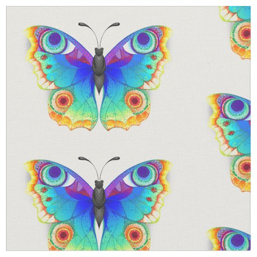 Rainbow Butterfly Peacock Eye Fabric