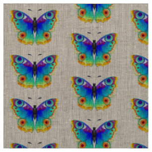 Rainbow Butterfly Peacock Eye Fabric
