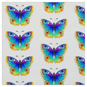 Rainbow Butterfly Peacock Eye Fabric