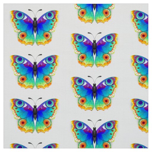 Rainbow Butterfly Peacock Eye Fabric