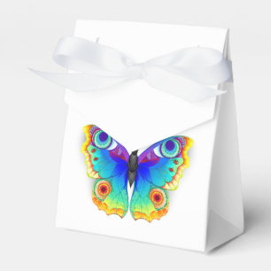 Rainbow Butterfly Peacock Eye Favor Boxes