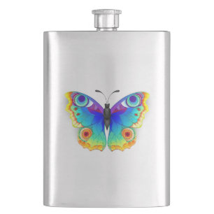 Rainbow Butterfly Peacock Eye Flask