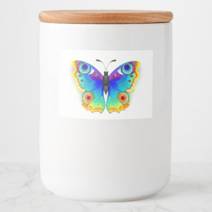 Rainbow Butterfly Peacock Eye Food Label