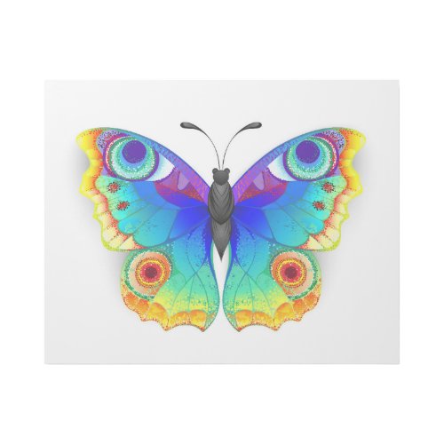 Rainbow Butterfly Peacock Eye Gallery Wrap