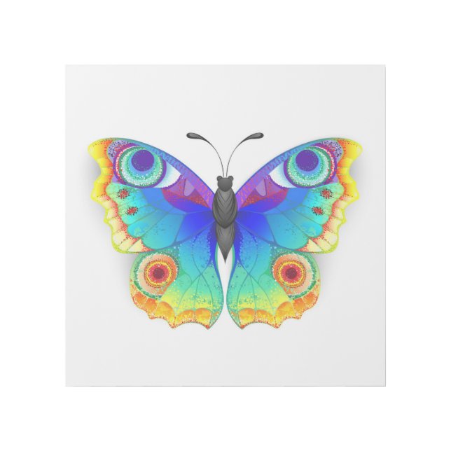 Rainbow Butterfly Peacock Eye Gallery Wrap (Front)