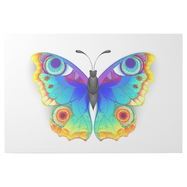 Rainbow Butterfly Peacock Eye Gallery Wrap (Front)