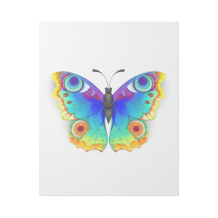 Rainbow Butterfly Peacock Eye Gallery Wrap