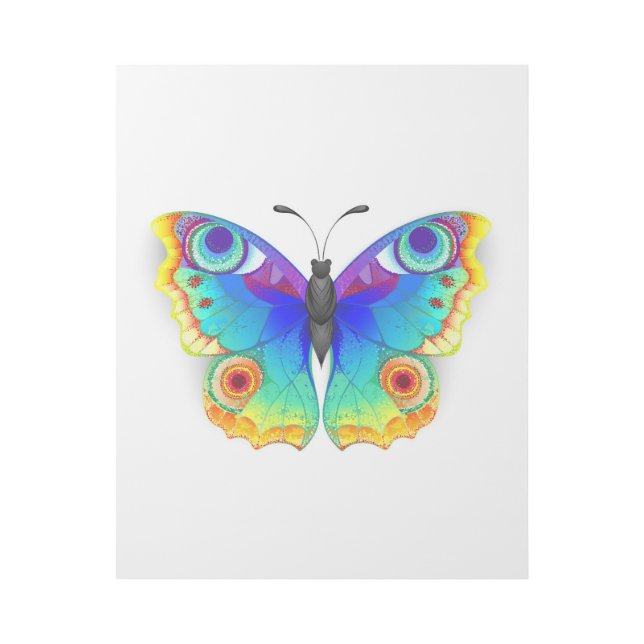 Rainbow Butterfly Peacock Eye Gallery Wrap (Front)