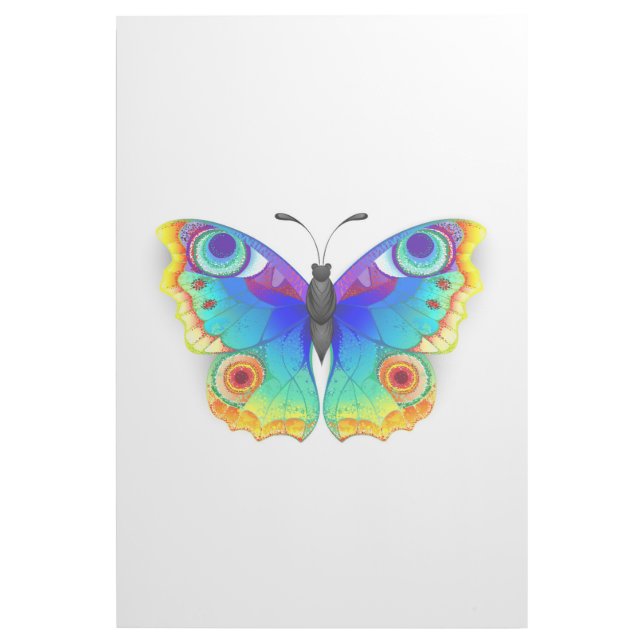 Rainbow Butterfly Peacock Eye Gallery Wrap (Front)